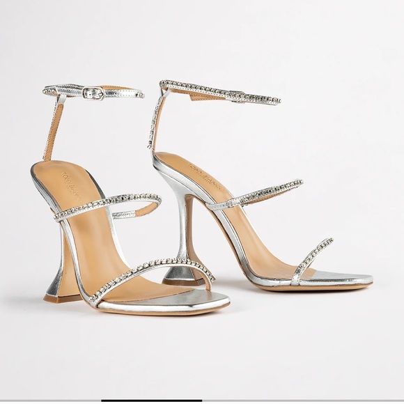 Tony Bianco Silver Shy Heels - Picture 4 of 6